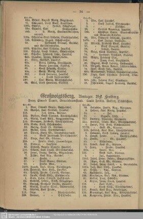 Großvoigtsberg. Amtsger. Bzk. Freiberg