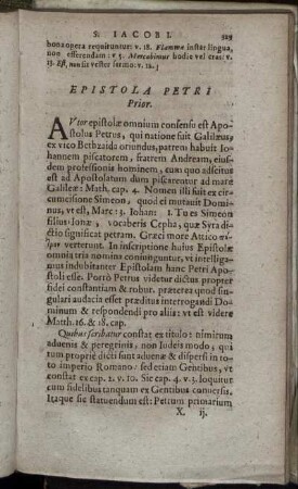 Epistola Petri [...]