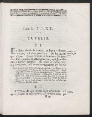 Lib. I. Tit. XIII. De Tutelis