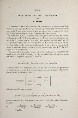 Di una proprieta' dell' iperboloide.