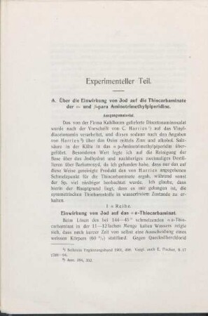 Experimenteller Teil.