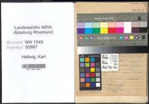 Entnazifizierung Karl Hellwig , geb. 24.07.1900 (Beamter)