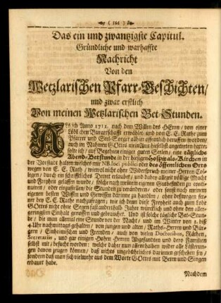 Das ein und zwantzigste Capitul - Das vier und zwantzigste Capitul