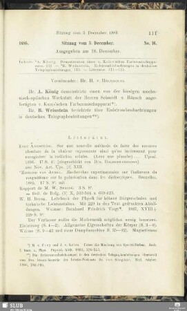 No. 16. Sitzung vom 3. December