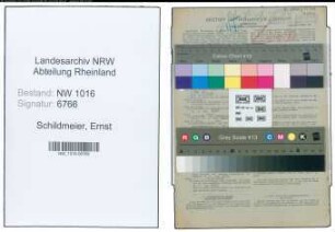 Entnazifizierung Ernst Schildmeier , geb. 20.02.1903 (Zollsekretaer)