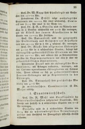 11-12, I. Staatswirthschaft