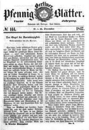 No. 144, 17. u. 18. November