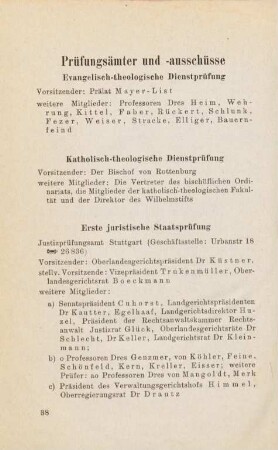 38-41, Prüfungsämter und -ausschüsse