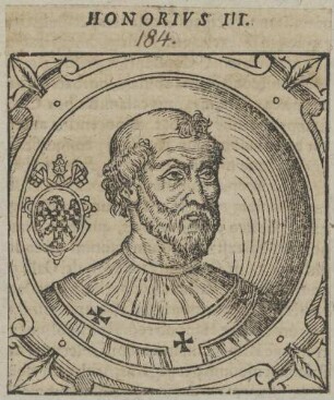 Bildnis von Papst Honorius III.