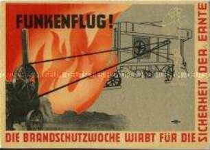 Postkarte zum Brandschutz