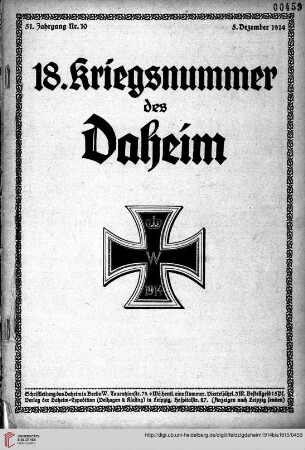 Hefte 10-13, Dezember 1914