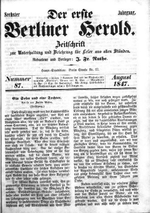 Nummer 87, August 1847