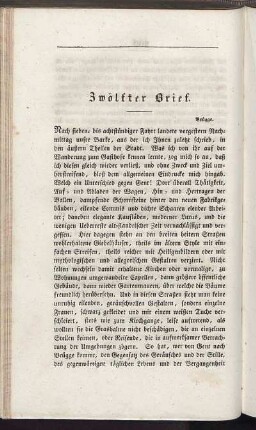 Zwölfter Brief.