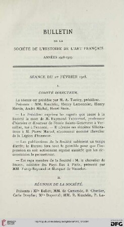 Séance du 1er février 1918