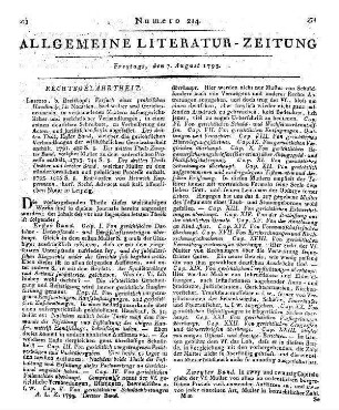 Sammlung auserlesener Actenstücke zum Behuf und Erläuterung des Versuchs einer Anleitung zu rechtlich-practischen Arbeiten überhaupt. Hrsg. von F. E. C. Mereau. Jena: Cröker 1793