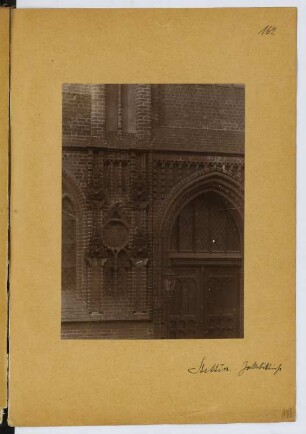 Jacobikirche, Stettin: Detail (aus: Skizzen- und Fotoalbum 28)