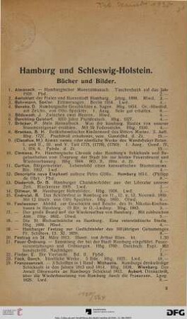 Hamburg und Schleswig-Holstein (Nr. 1-541)