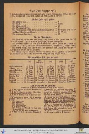 Das Gemeinjahr 1943.