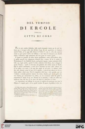 Il tempio di Ercole nella città di Gori
