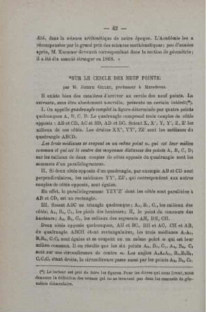 SUR LE CERCLE DES NEUF POINTS.