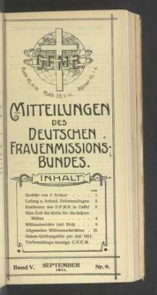 Nr. 9. September 1911