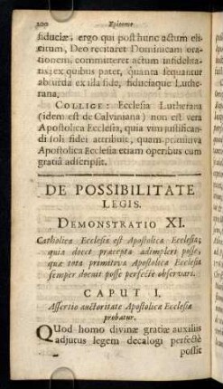 200-219, De Possibilitate Legis. Demonstratio XI.