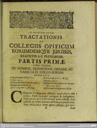 Partis Primae