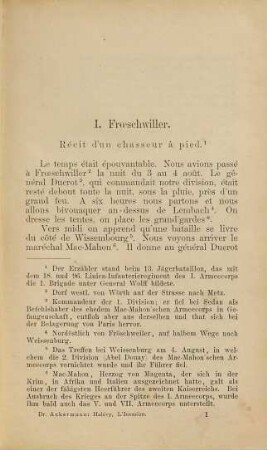 L' invasion : souvenirs et récits ; mit 3 Kärtchen und Wörterverzeichnis ; Französisch-englische Klassikerbibliothek