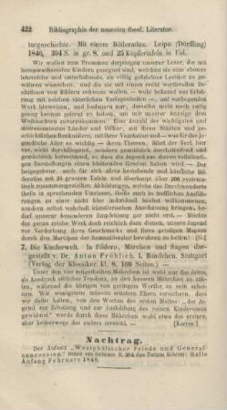 422 Nachtrag
