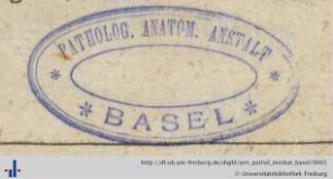 [Provenienz]: Universität Basel, Institut für Pathologie
