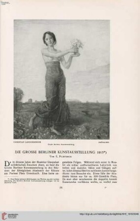 31: Die Grosse Berliner Kunstausstellung 1915