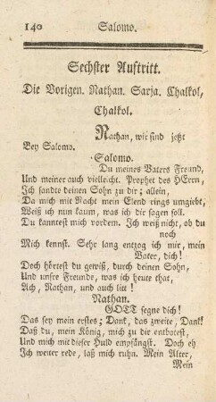 Sechster Auftritt