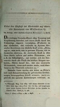 Journal für Chemie und Physik, 2. 1811
