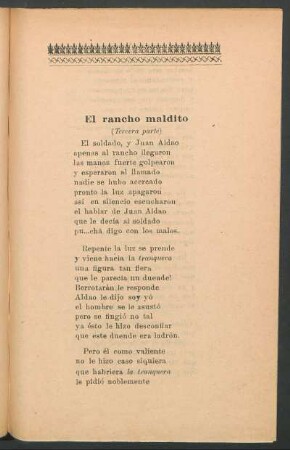 El rancho maldito : (Tercera parte)