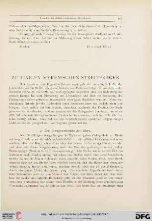 10: Zu einigen mykenischen Streitfragen