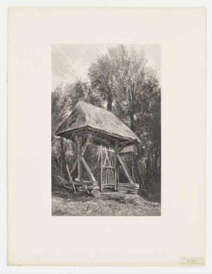 Porche normand, Blatt 33 der Folge "Le paysage au fusain"