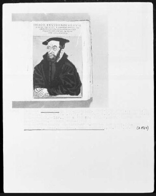 Bildnis des Magisters D. Andreas Hyperius, Professor in Marburg Buchkunst