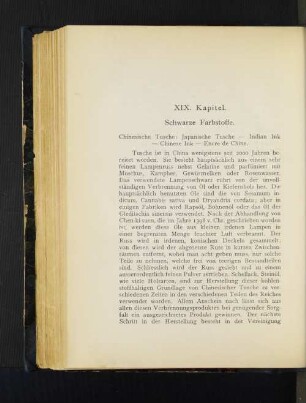XIX. Kapitel. Schwarze Farbstoffe.