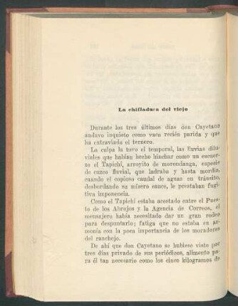 La chifladura del viejo