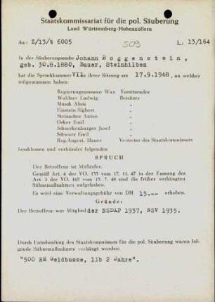 Roggenstein, Johann