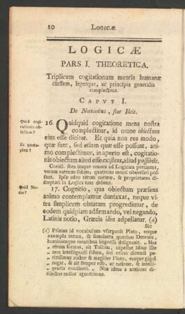 Pars I. Theoretica