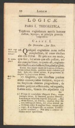 Pars I. Theoretica