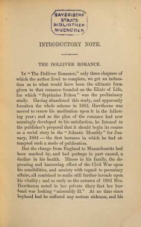 The complete Works of Nathaniel Hawthorne, with introductory Notes by George Parsons Lathrop and illustrated with Etchings by Blum ... : In 24 Volumes, 21