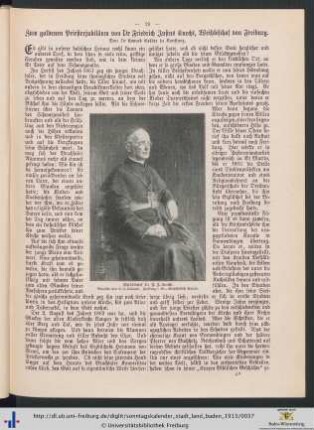 Zum goldenen Priesterjubiläum von Dr Friedrich Justus Knecht, Weihbischof von Freiburg.