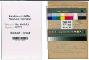 Entnazifizierung Herbert Thierbach, geb. 06.05.1920 (Kaufmann)