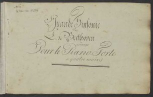 Sinfonie Nr 2; pf 4hands; D-Dur; LvBWV op. 36; KinB op. 36; op. 36