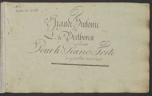 Sinfonie Nr 2; pf 4hands; D-Dur; LvBWV op. 36; KinB op. 36; op. 36