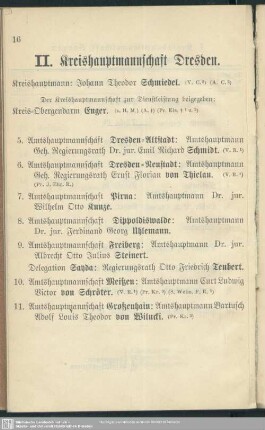 II. Kreishauptmannschaft Dresden