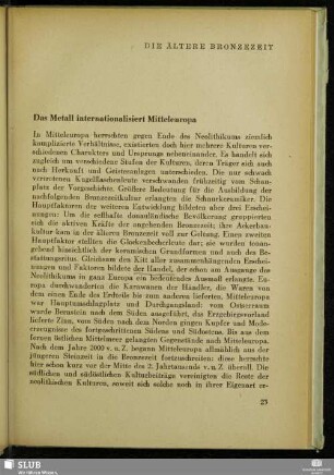 Die Ältere Bronzezeit