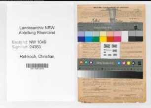 Entnazifizierung Christian Rohkoch , geb. 08.05.1888 (Bahnschaffner)